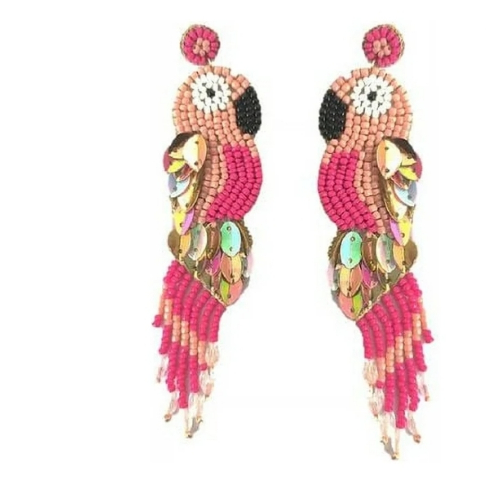 🆕Beaded Parrots Earrings